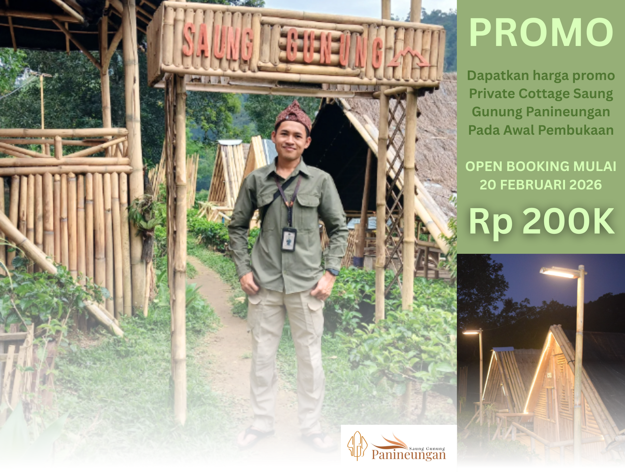 Saung Gunung Panineungan Hadirkan Promo Pembukaan: Cottage Privat dengan Fasilitas Lengkap