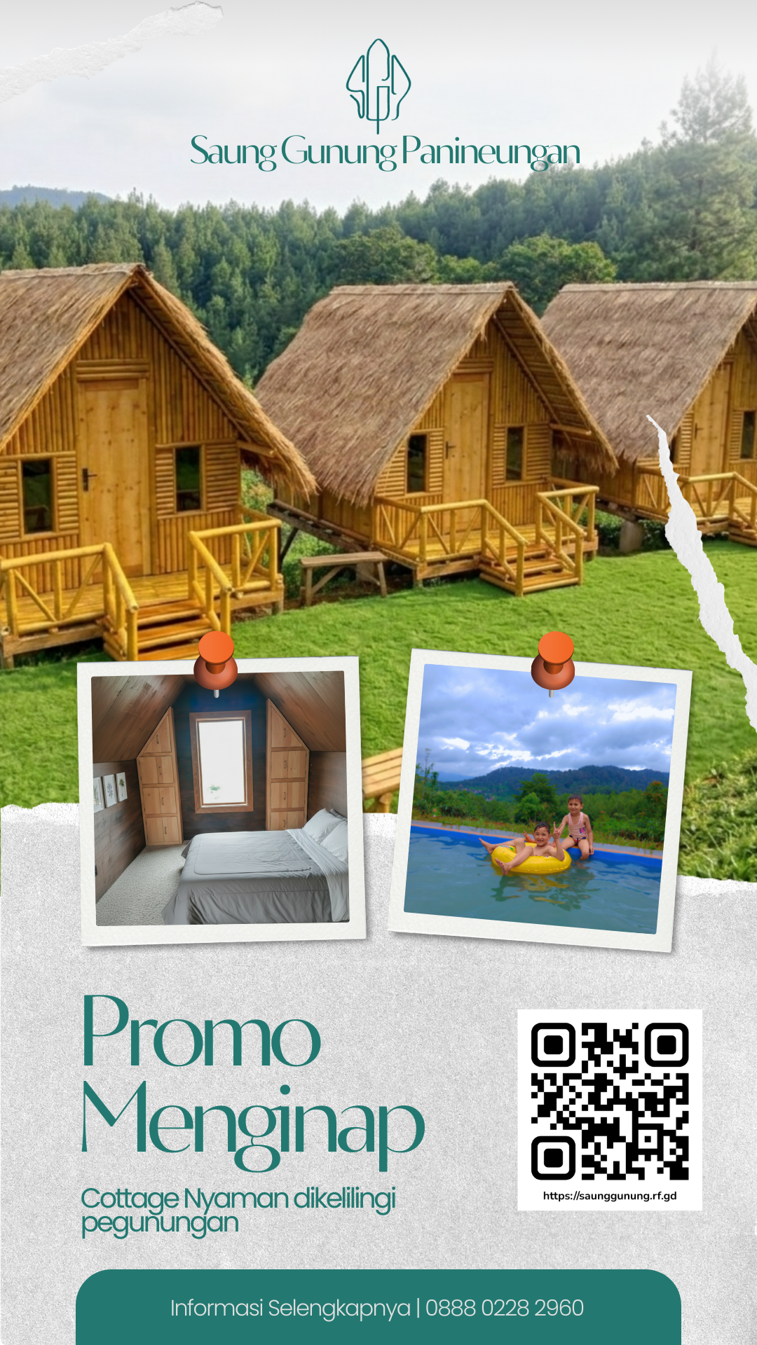  Staycation Estetik di Saung Gunung Panineungan: Cottage Nyaman di Pelukan Alam Gambung