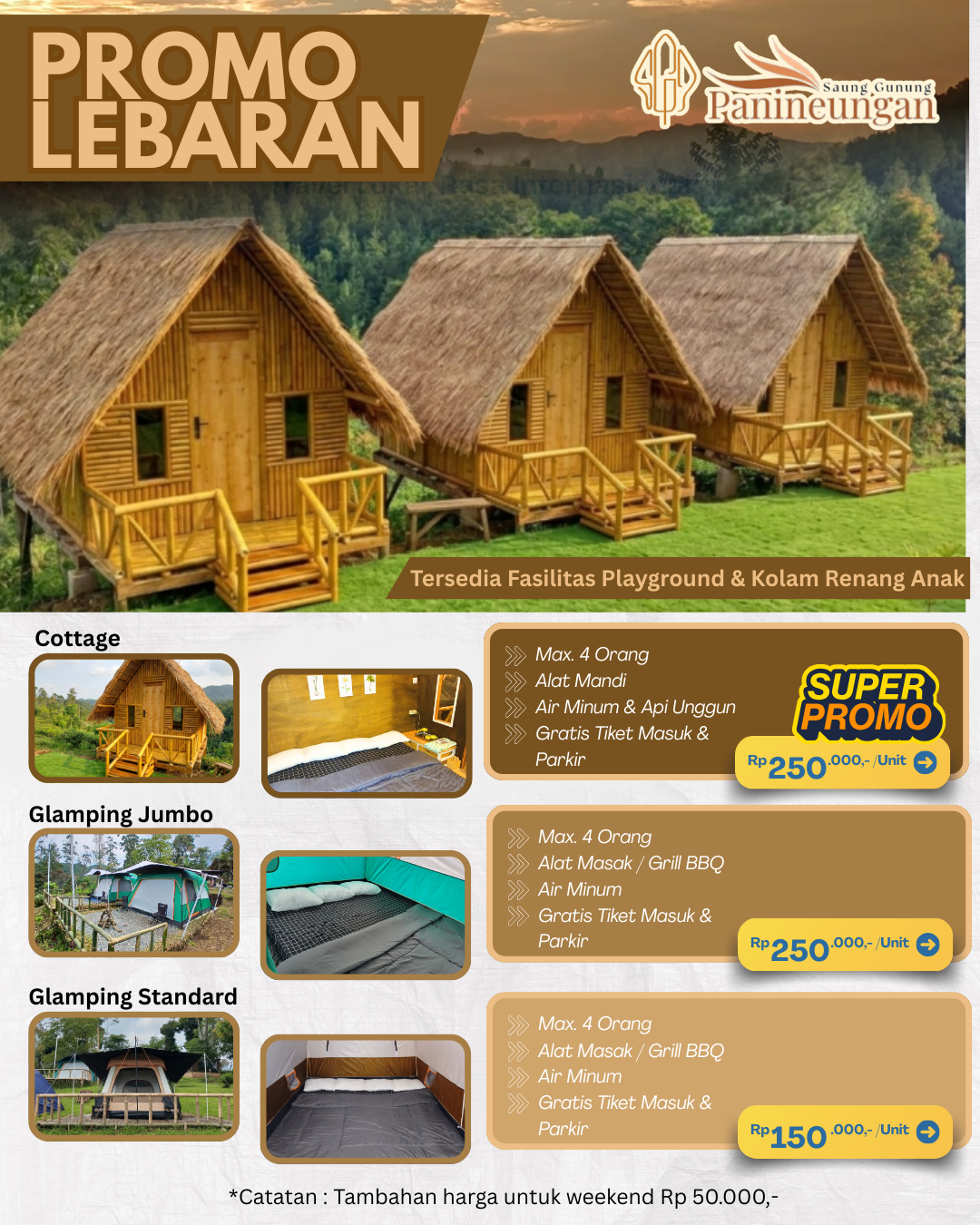 Lebaran di Alam: Glamping Seru dan Hemat di Saung Gunung Panineungan Ciwidey!