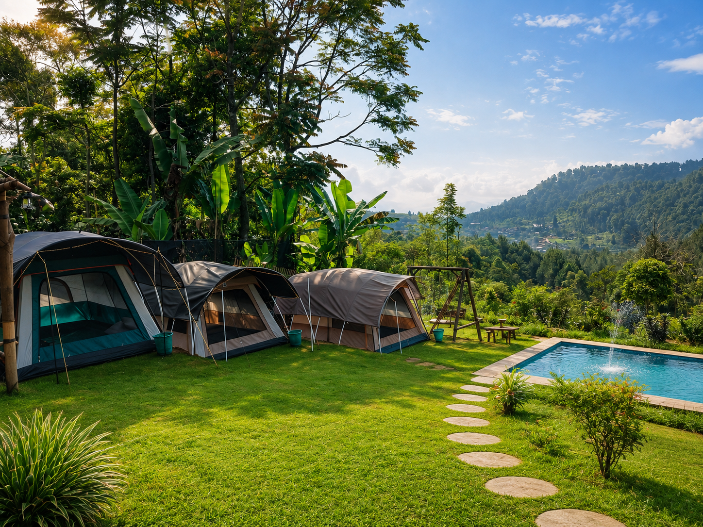 Rekomendasi tipe glamping favorit di Saung Gunung Panineungan 