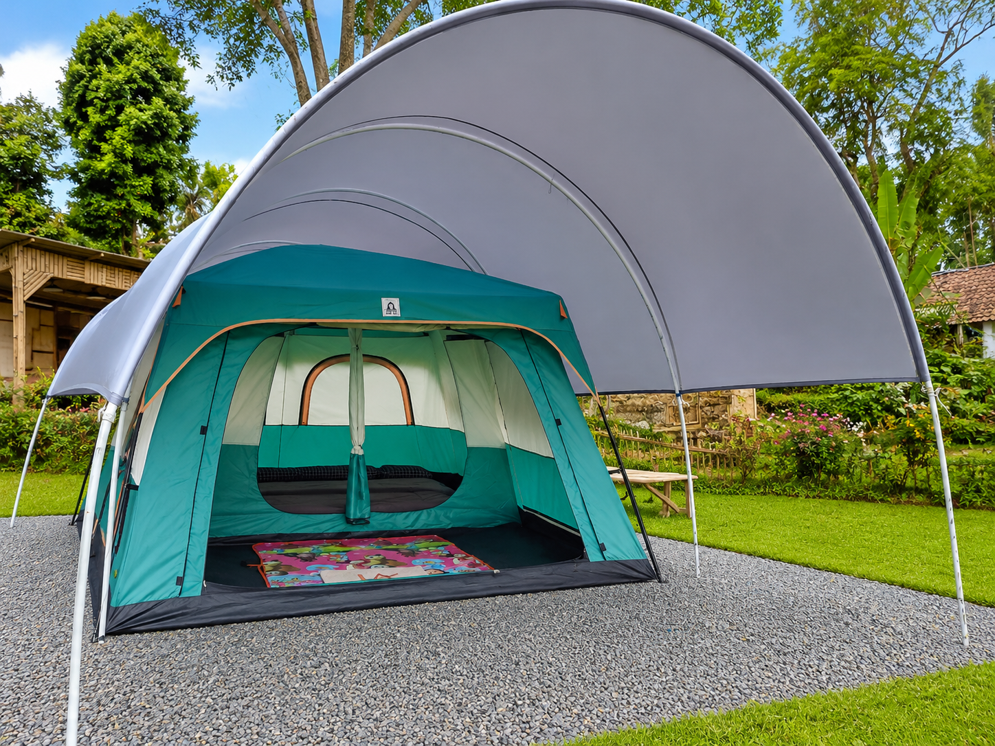 Intip Glamping Tipe Jumbo di Saung Gunung Panineungan